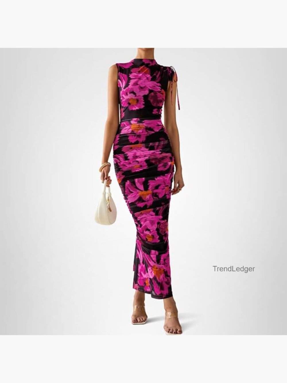 Elegant Maxi Bodycon Dress with Back Slit